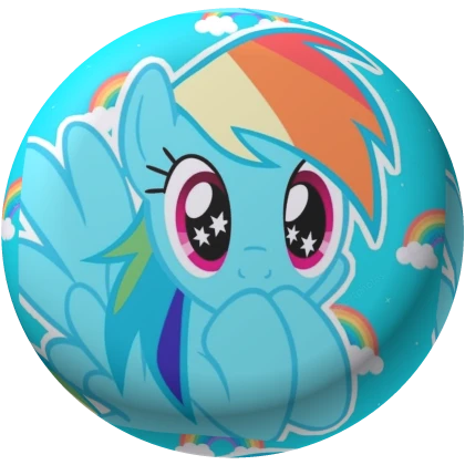 Rainbow dash mlp pin