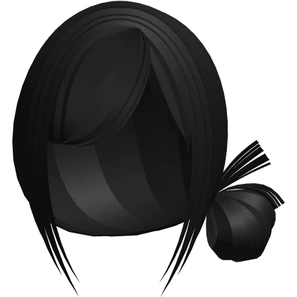 Shoujo Girl Bun Hairsytle Black