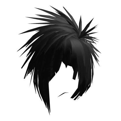 scene emo hair messy spiked