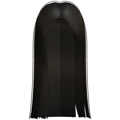 Long Dark Brunette Straight Trendy Girl Hime Hair