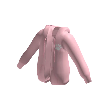 Pink Kitty Paw Hoodie