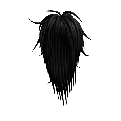 Black Long Messy Spiky Vkei Scene Hair