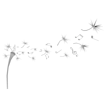 music is our language ; melodic dandelion