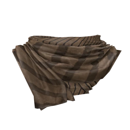 Long Brown Striped Scarf