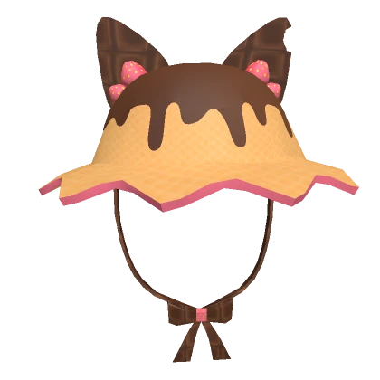 Wafer Chocolate Cat Hat