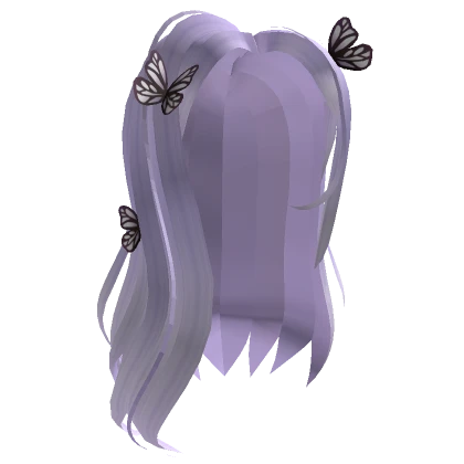 Spring Butterfly Hair Lilac