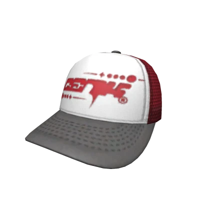 GENK TRUCKER CAP -- GRAY / RED