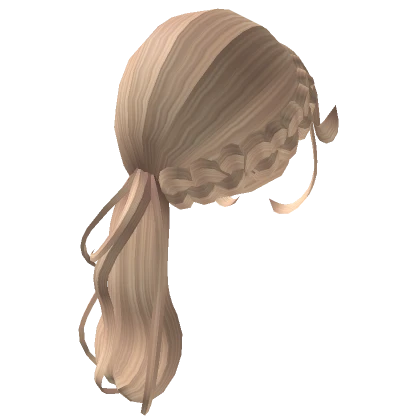 Gyaru Braided Low Ponytail Blonde