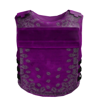 purple designer bandana vest