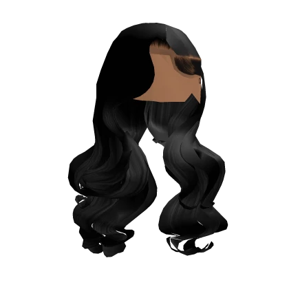 Curly side part