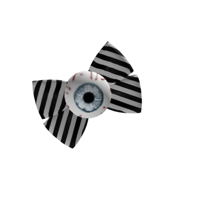 ( ✚ ﹏ ☉ ) stripe pastel goth kawaii eyeball bow