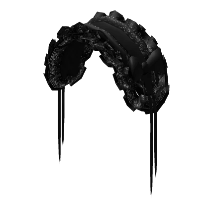 ♱ sweet gothic lace maid bonnet black