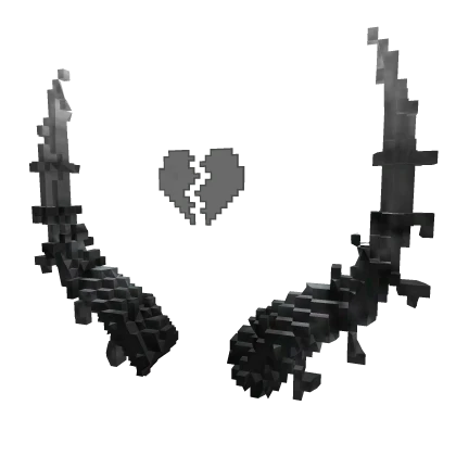 White Broken Heart 8-bit Horns