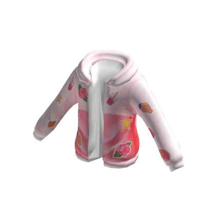 Pink Jacket with stickers