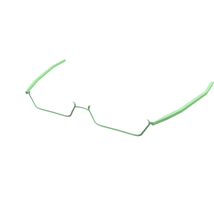 Low Frame Glasses Mint Green