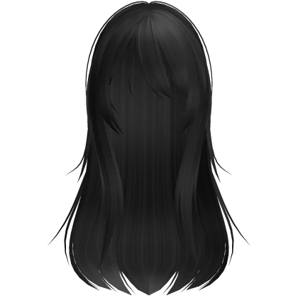 🤍 wispy swept vkei horror hair black