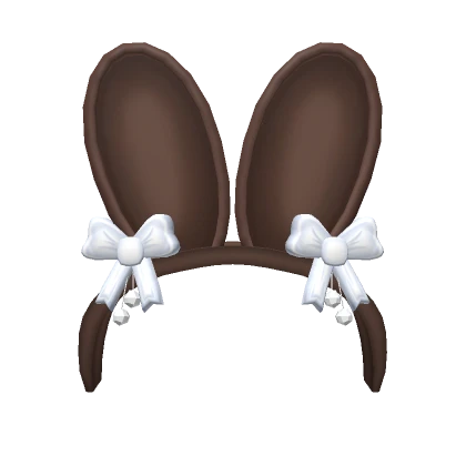 Cute Chocolate Bunny Ears White