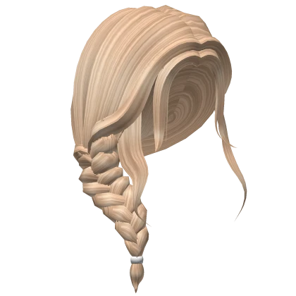 Blonde Messy Side Braid