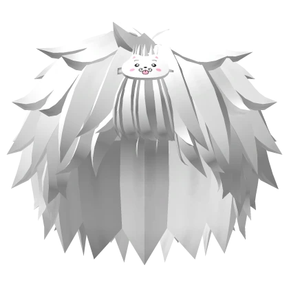 hikaru kawaii anime boy hair w/ hairclip (white)