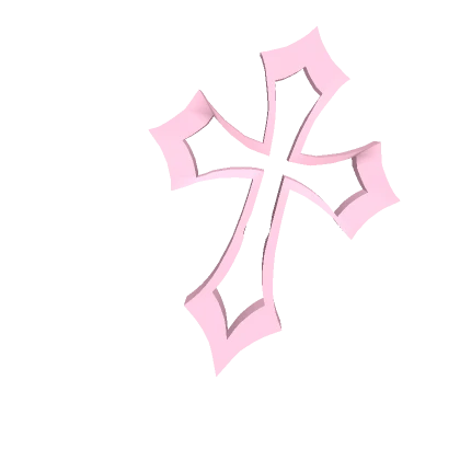 Pink Cross Hairclip