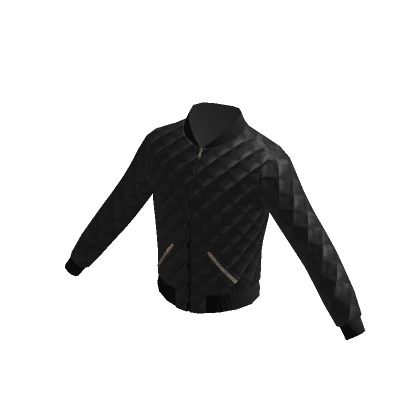 Black Quilted Leather Jacket