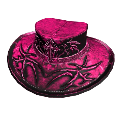 (⌛) Hot Pink Vampire Wrangler Hat