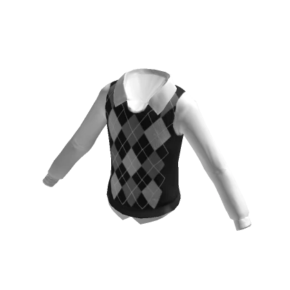 Black Sweater Vest with sleeves