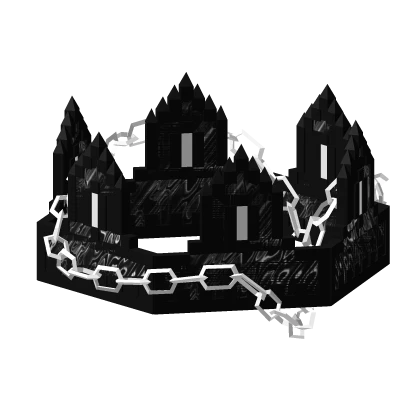 [GLITCH] White Chained Animated 8Bit Crown