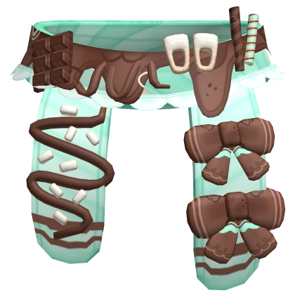 sweet mori kei igari mint chocolate scarf