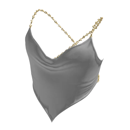 Crop Top W/ VNeck Shape White