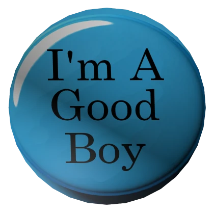 Good Boy Button