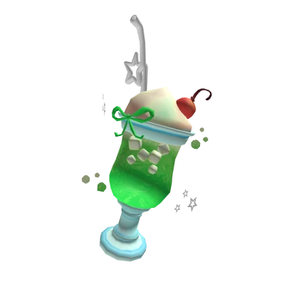 [Hat] Starry green melon cream soda float ⭐