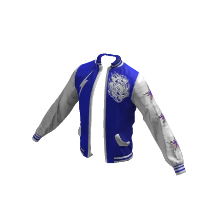 White/Blue HighSchooler Jacket