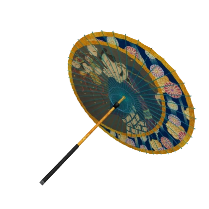 A Japanese umbrella featuring Ukiyo-e
