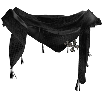 Wrapped Keffiyeh Scarf w chrome