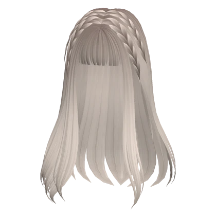 platinum blonde dolly igari braided hair bangs
