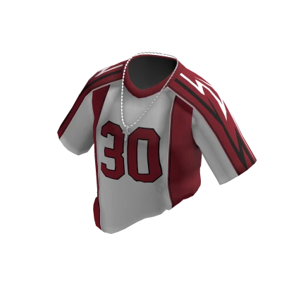 Oversized Jersay W/ Chain (Red-White)