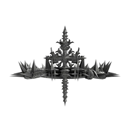 Pale Silver Barbed Void Star Crown