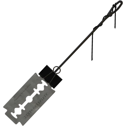 Razor blade weapon (black)