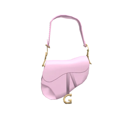 Baby Pink Y2k Saddle Bag