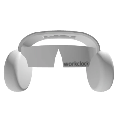 White WorkClock Shades Headphones