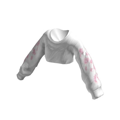 Cropped Crewneck - Cherry Blossom