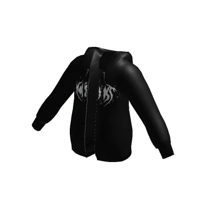 Black Morphist Grunge Hoodie