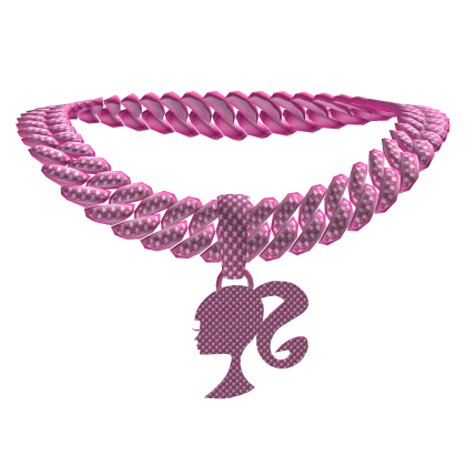 Iced Out Pink Barbie Chain