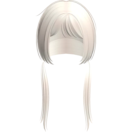 ♡ : cute long wispy pigtails in light blonde