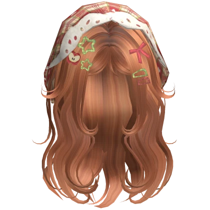 igari mori kei long shoujo hair w/ charms -ginger