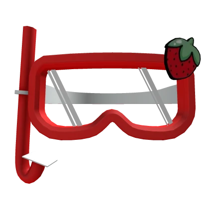 Red Strawberry Summer Dive Mask 🍓