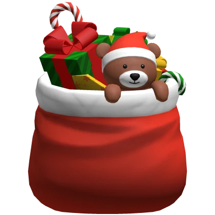 Santa Sack Bag Christmas Cartoony Gift Backpack