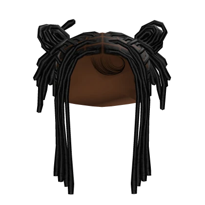 Locs double Buns [Black]