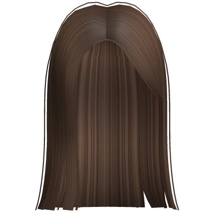 Mid Brunette Brown Straight Trendy Girl Hime Hair